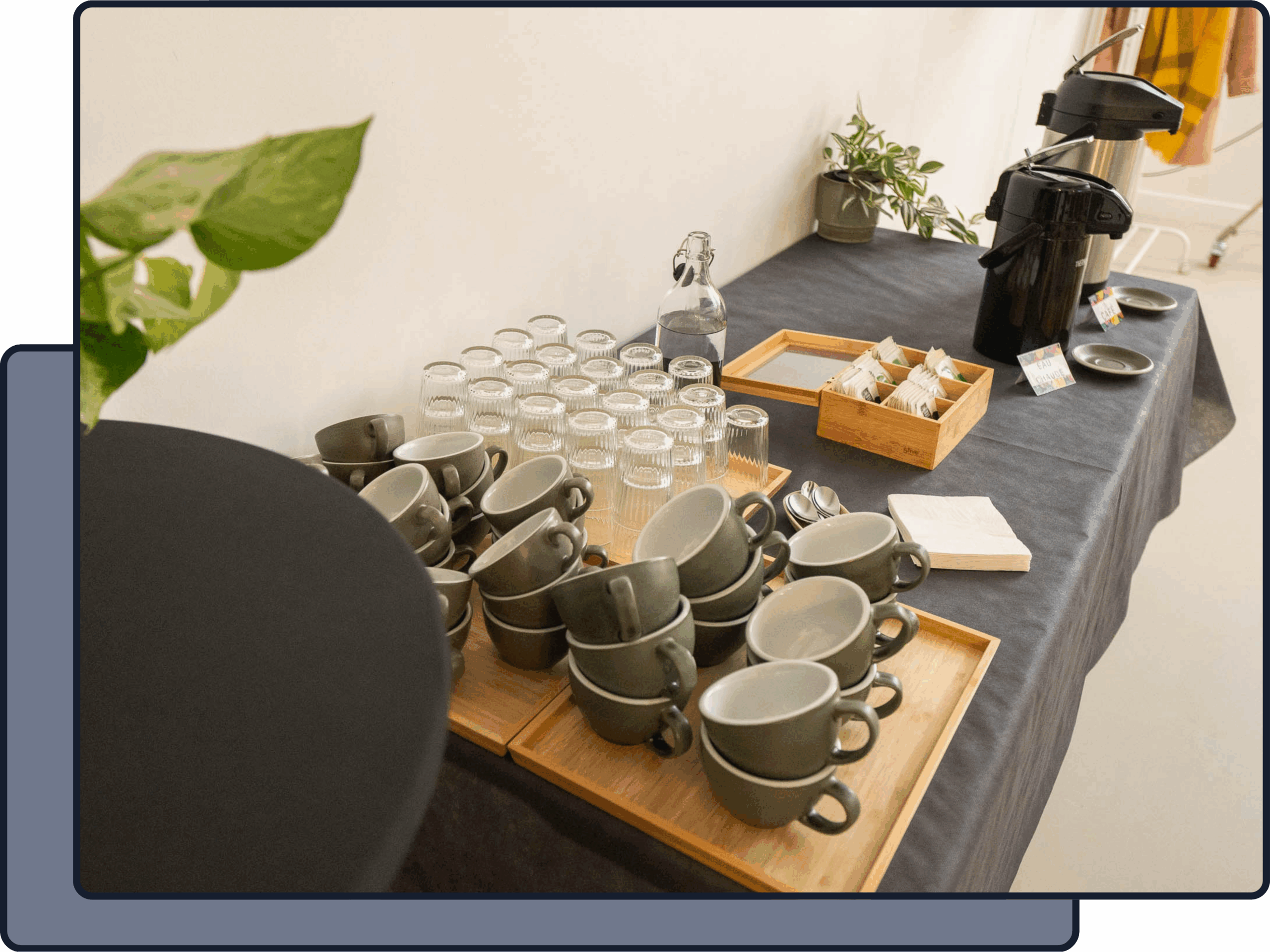 Inclus dans toute location: café filtre et thé à volonté